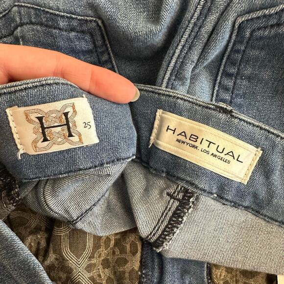 Vintage Y2K Habitual Anthem Flare Jeans Size 25 Made in USA - Picture 3 of 12